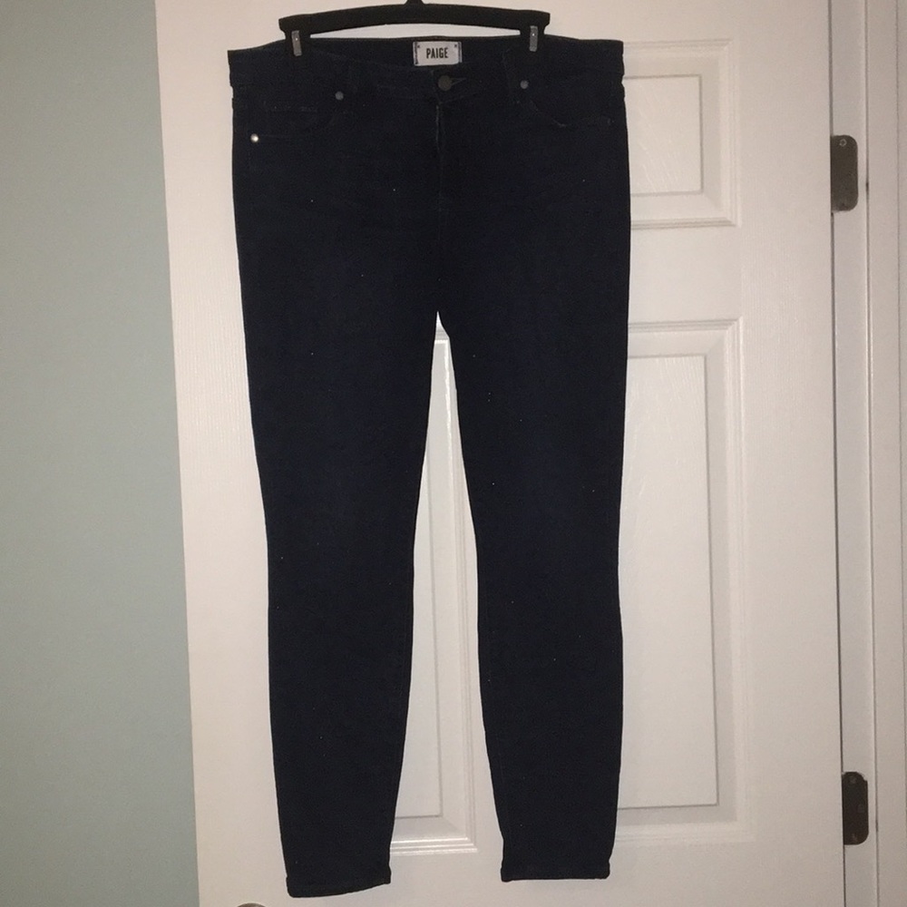 Rarely worn PAIGE dark skinny jeans